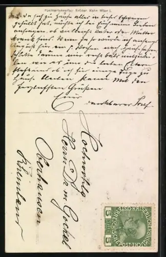 AK Erzherzog Franz Ferdinand im Kreise seiner drei Kinder