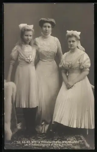 AK Adel von Belgien, La Princesse Charles de Hohenzollern, Les Princesses Stéphanie et Marie-Antoinette