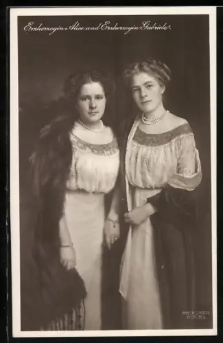 AK Erzherzogin Alice und Erzherzogin Gabriele