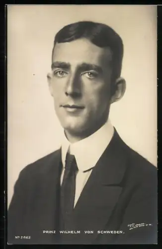 AK Portrait Prinz Wilhelm von Schweden