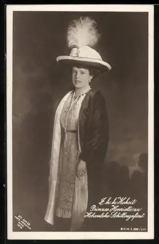 AK Hoheit Prinzessin Henriette zu Hohenlohe Schillingsfürst