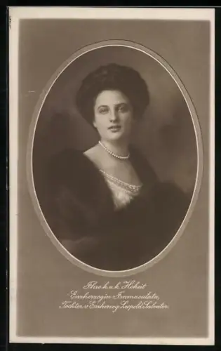 AK Erzherzogin Immaculata, Tochter des Erzherzogs Leopold Salvator