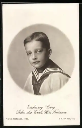 AK Erzherzog Georg, Sohn des Erzh. Peter Ferdinand
