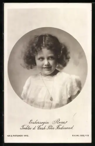 AK Erzherzogin Rosa, Tochter des Erzh. Peter Ferdinand