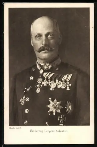 AK Erzherzog Leopold Salvator von Österreich in Uniform