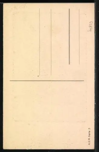 Künstler-AK Frau im Kleid riecht an einer Rose, Art Deco