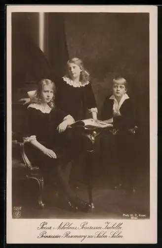 AK Adel von Österreich, Prinz Nikolaus, Prinzessinnen Isabella und Rosemary zu Salm-Salm