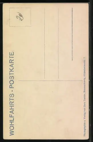 AK Victoria Luise mit Kind auf dem Schoss, Wohlfahrtskarte zum Besten Braunschweigischer Krieger