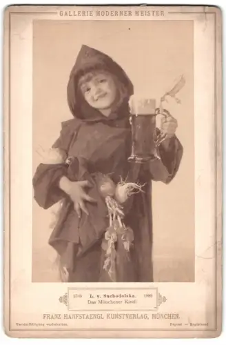 Fotografie Franz Hanfstaengl, München, Gemälde: Das Münchner Kindl, nach L. v. Suchodolska