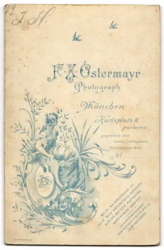 Fotografie F. X. Ostermayr, München, junger Schäffler / Böttcher in Uniform des J. H. 1900, Handkoloriert