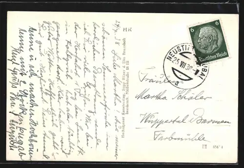 AK Neustift, Gesamtansicht mit Stubaier Gletscher