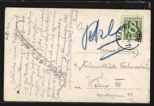 AK Tux, Kriegerdenkmal, Gemälde