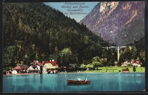 AK Bad Goisern, Gasthof-Pension Gosaumühle am Hallstättersee