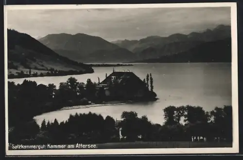 AK Kammer am Attersee, Salzkammergut, Panorama