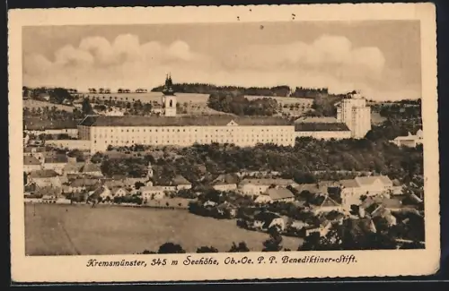 AK Kremsmünster /O.-Ö., P. P. Benediktinerstift mit Umgebung