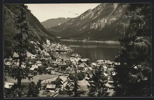 AK Hallstatt, Ortsansicht von der Lahn