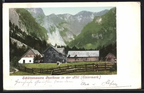 AK Weichselboden, Höll, Schützenauers Gasthaus