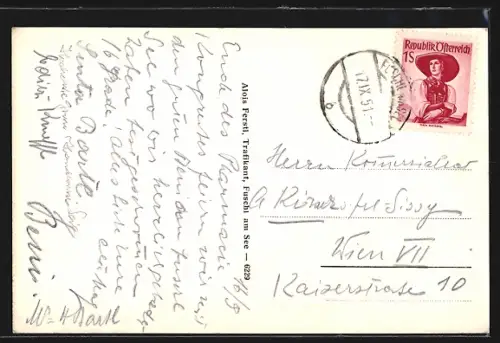 AK Fuschl am See, Aussicht mit See