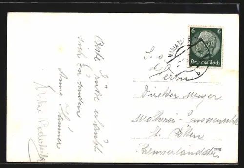 AK Maria-Taferl /N. D., Bussweg mit Wallfahrtskirche