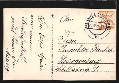 AK Maria Laach am Jauerling, Gesamtansicht mit Umgebung