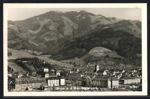 AK Bruck a. d. Mur, Totalansicht mit Umgebung