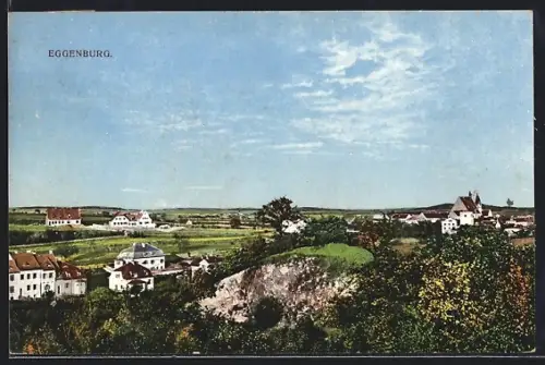 AK Eggenburg, Ortsansicht aus der Vogelschau