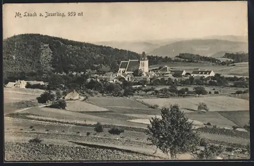 AK M. Laach a. Jauerling, Gesamtansicht mit Umgebung