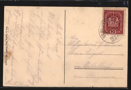 AK M. Laach a. Jauerling, Gesamtansicht mit Umgebung