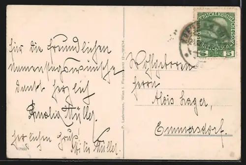 AK Krems an der Donau, Totalansicht von einen Berg aus