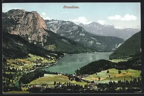 AK Grundlsee, Talpanorama mit Blick auf den See