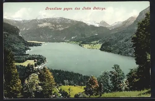 AK Grundlsee, Grundlsee gegen das Todte Gebirge
