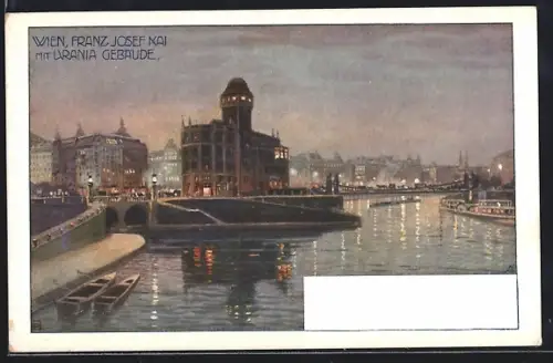AK Wien, Franz Josef Kai mit Urania Gebäude