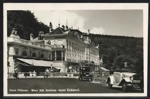 AK Wien, Schloss-Hotel Cobenzl von der Strasse aus