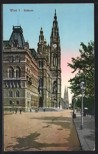 AK Wien, Blick zum Rathaus