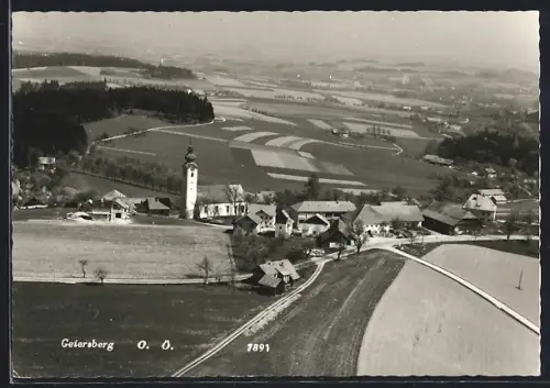 AK Geiersberg /O. Ö., Ortsansicht mit Kirche