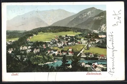 AK Ischl, Kalentenbach, Ortsansicht mit Bergen