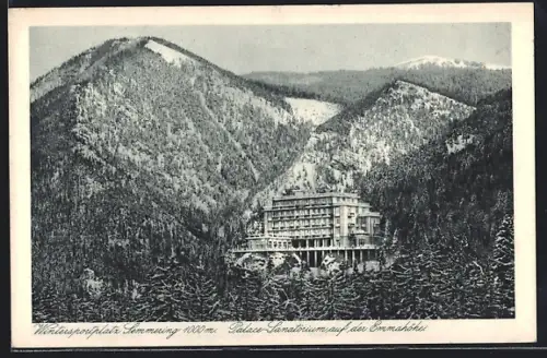 AK Semmering, Palace-Sanatorium auf der Emmahöhe