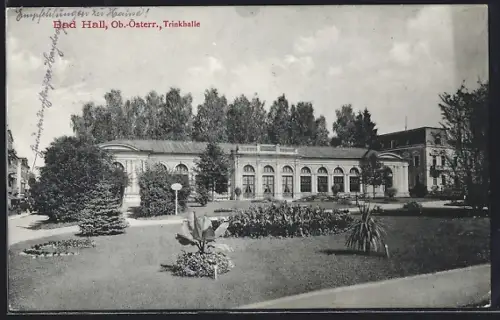 AK Bad Hall /Ob.-Österr., Blick zur Trinkhalle