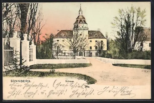 AK Sonnberg, Blick zum Schloss