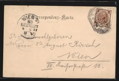 AK Ischl, Ortsansicht mit Bergpanorama