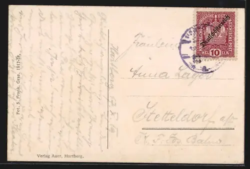 AK Hartberg, Stadtteich mit Schöblingerturm