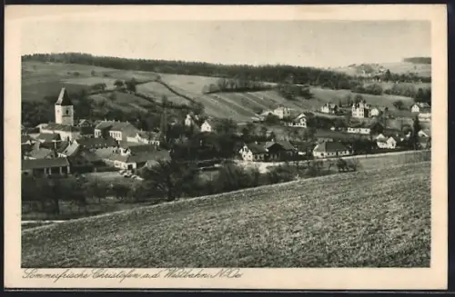 AK Christofen a. d. Westbahn, Ortspanorama