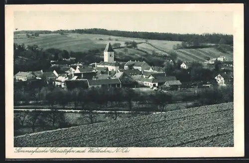 AK Christofen a. d. Westbahn, Teilansicht