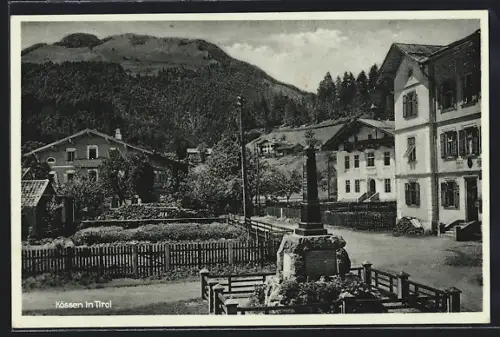 AK Kössen in Tirol, Partie im Ort