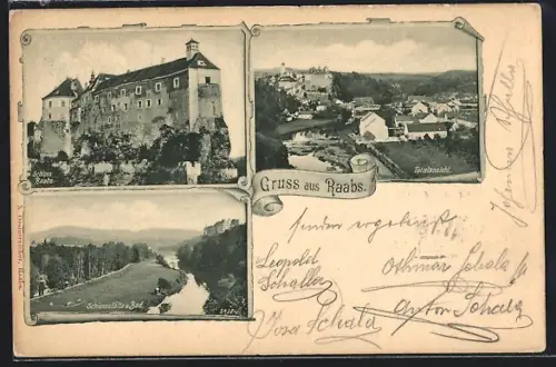 AK Raabs, Schloss Raabs, Schiessstätte und Bad
