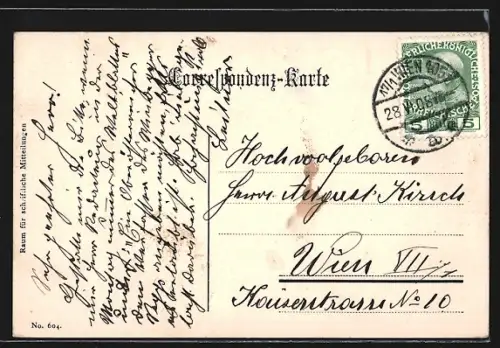 AK Goisern, Teilansicht mit Kirche