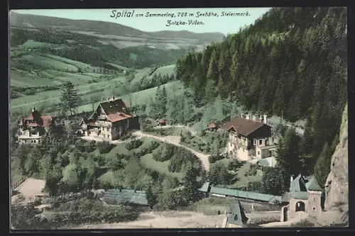 AK Spital am Semmering, Zatzka-Villen