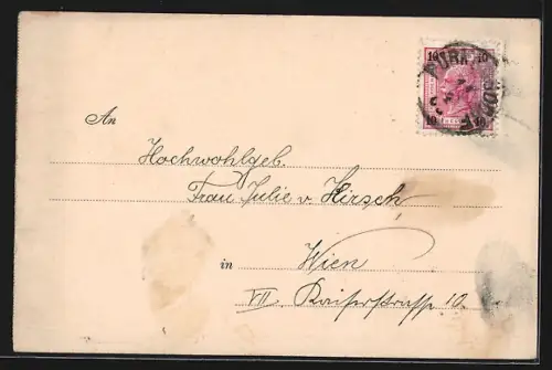 AK Purkersdorf, Teilansicht mit Kirche