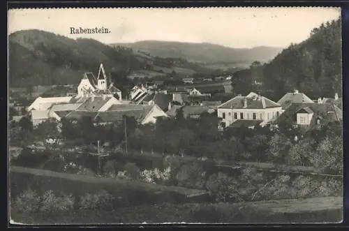 AK Rabenstein, Ortspartie mit Kirche