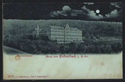 Mondschein-AK Tullnerbach /O.-Oe., Norbertinum